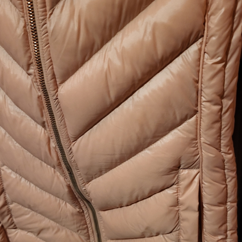 Michael Michael Kors Packable Down Jacket with Hidden Hood Blush Pink Size Small - Picture 6 of 6